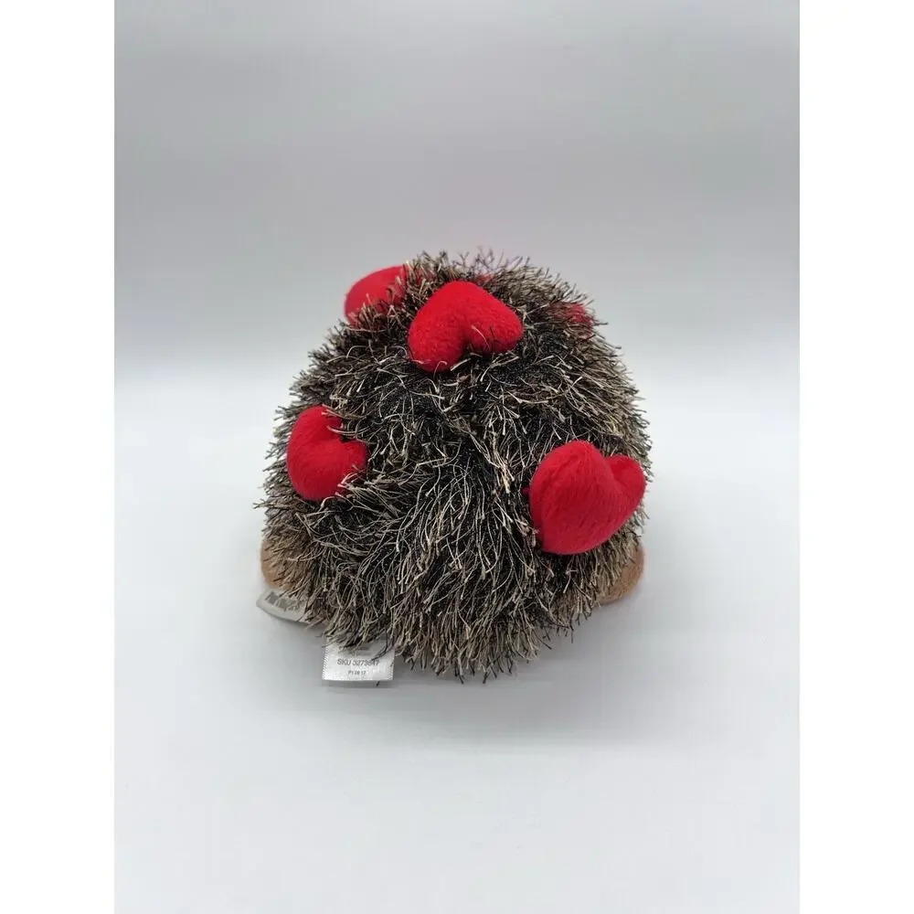 Pier 1 One Imports Hedgehog Lovey Plush Valentines Day 2017 Hearts 9” Sewn Eyes